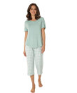 Lady Avenue - LA - Bamboo Homewear Sleeve PJ With Pirate Pants