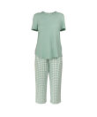 Lady Avenue - LA - Bamboo Homewear Sleeve PJ With Pirate Pants