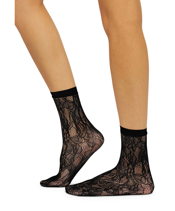 Wolford - Floral Net Sock