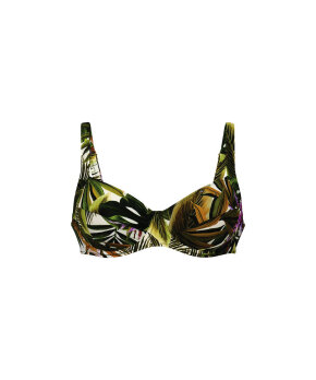 Anita - Green Tropics Bikini Top